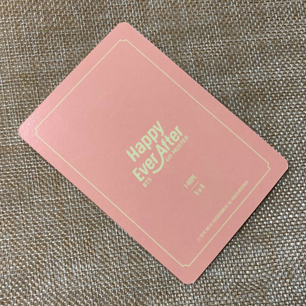 BTS J-HOPE 5/8 [4th Muster Happy Ever After] Official Mini Photocard / Gift