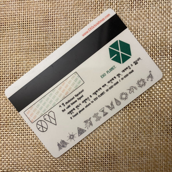 EXO GROUP [Miracles in December] Official Photocard Plastic Card / New, Rare /+G