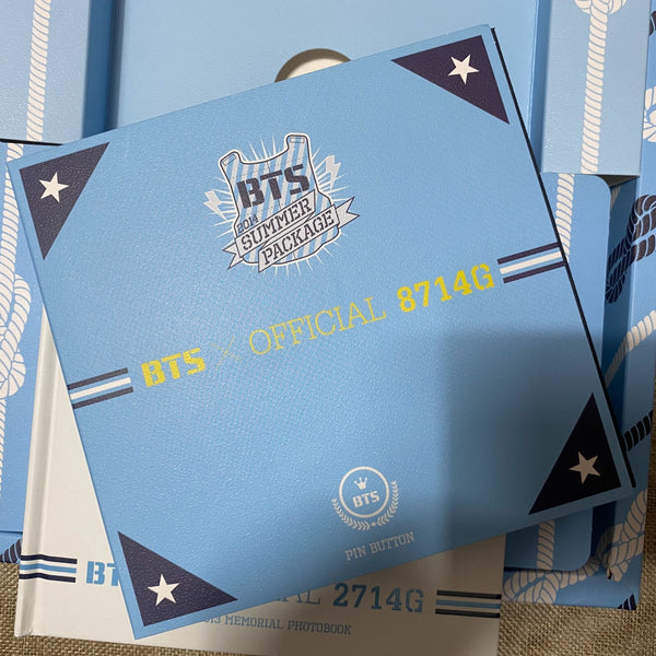 BTS 2014 Summer Package / Official Full Set Towel Photobook Pin Badges / No PC