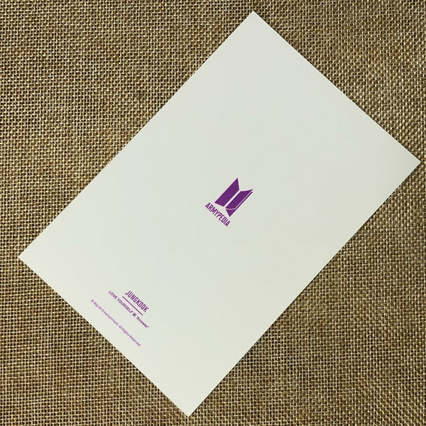 BTS JUNGKOOK [Armypedia Love Yourself Answer] Official Postcard Photocard / Gift