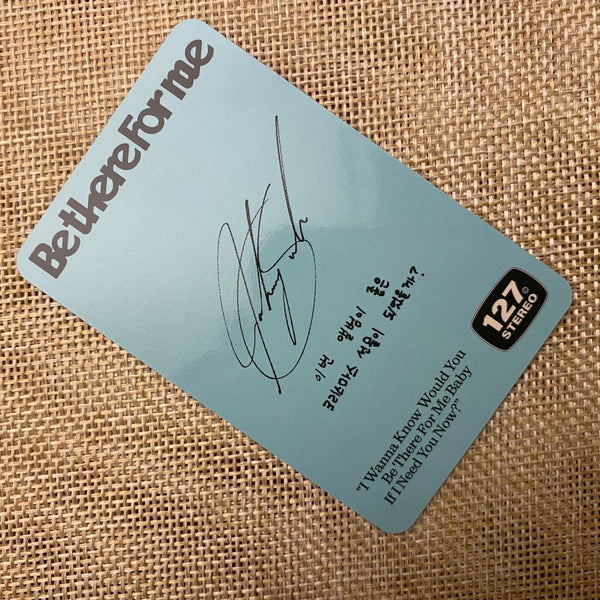 NCT 127 JOHNNY [ Be There For Me ] Official Photocard, SMini / New, Rare / Gift