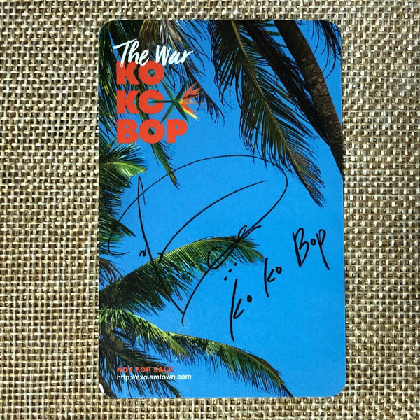 EXO D.O. #1 [ The War KOKOBOP ] Official Photocard, 4th Album / New / Gift