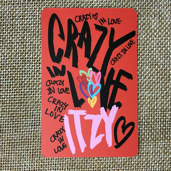 ITZY LIA #6 [ CRAZY IN LOVE ] Official Photocard, 1st Album / New / Gift