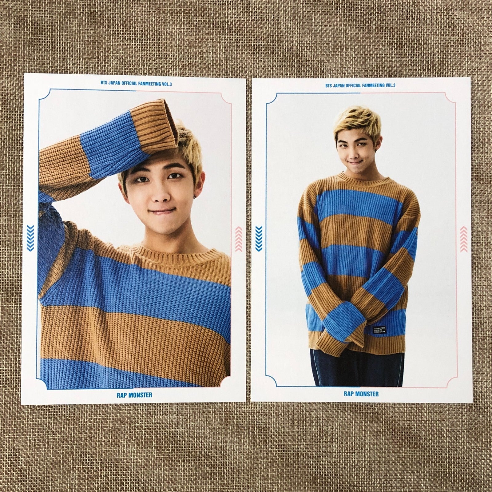 BTS RM [ JAPAN OFFICIAL FANMEETING VOL.3 ] Postcard Set / New / Gift