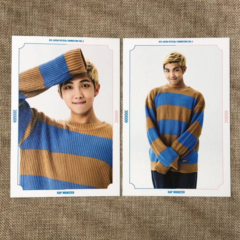 BTS RM [ JAPAN OFFICIAL FANMEETING VOL.3 ] Postcard Set / New / Gift