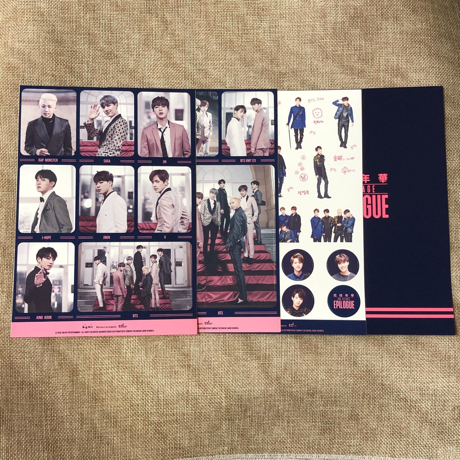 BTS GROUP [ HYYH On Stage Epilogue ] Official Sticker Set / New / Gift