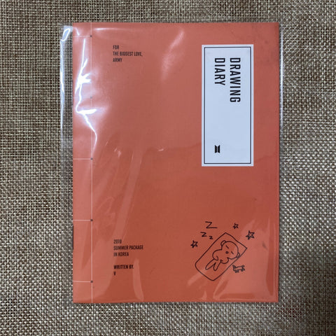 BTS V Taehyung [ 2019 Summer Package ] Official Drawing Diary / New, Rare / Gift