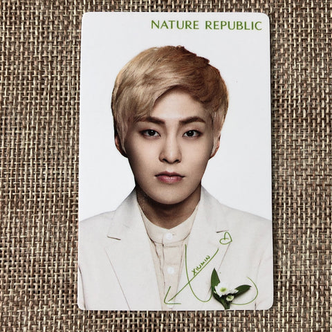 EXO XIUMIN [Nature Republic] Official Limited Photocard, EXO-K / New, Rare /+G