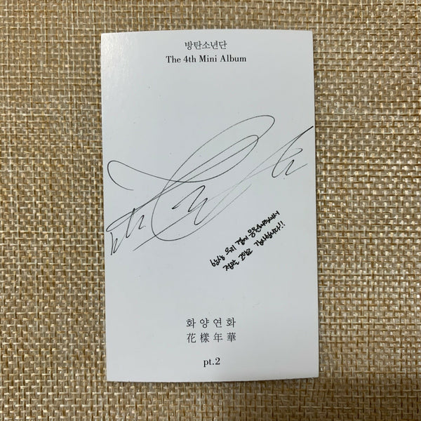 BTS V [HYYH pt.2] Official Photocard, The Mood Love 4th Mini Album / New / Gift