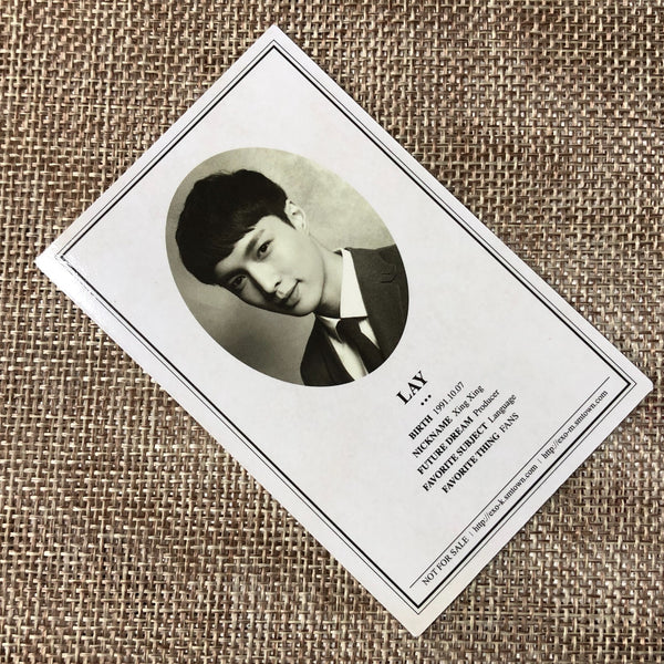 EXO LAY [ XOXO Wolf ] Official Photocard, Student ID Card / New, Rare / Gift