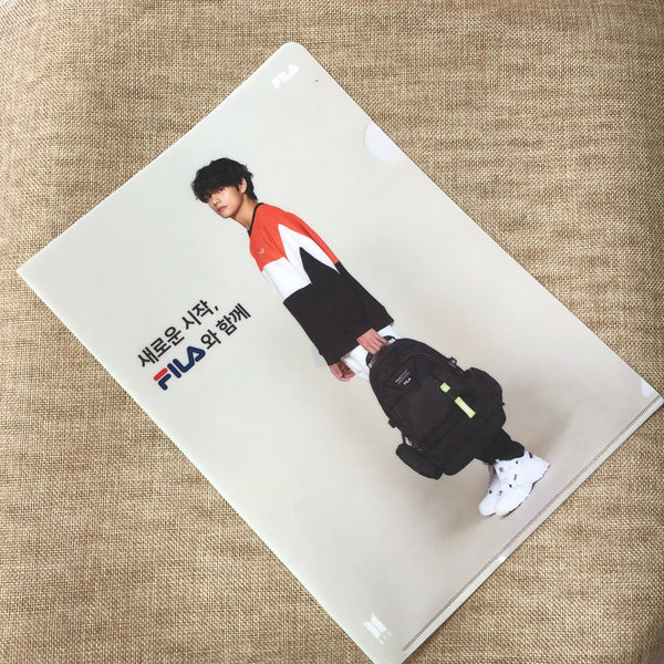 BTS V [ FILA ] Official Clear File Holder / New, Rare / Gift