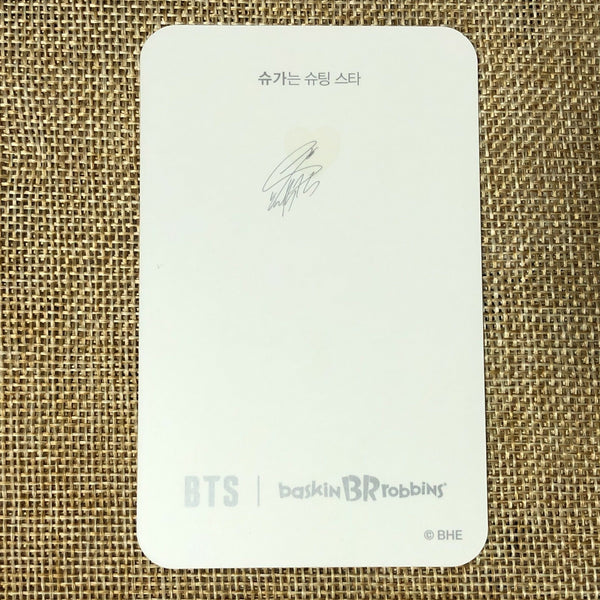 BTS SUGA [ Baskin Robbins Promo ] Official Limited Photocard / New / Gift