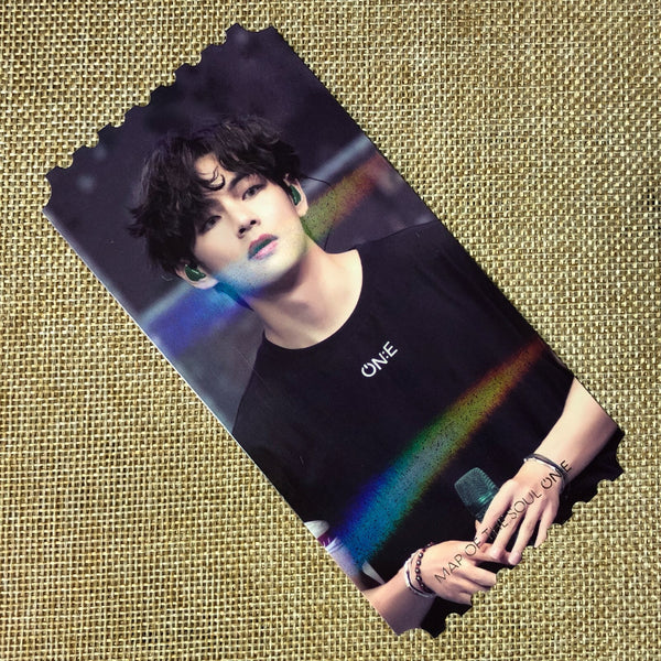 BTS V TAEHYUNG [Map of the Soul ON:E DVD] Official Hologram Ticket Photocard /+G