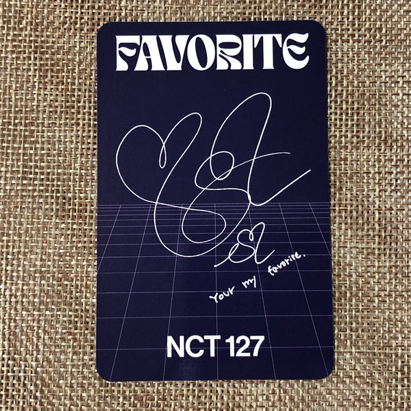 NCT 127 TAEYONG [FAVORITE Repackage KIHNO] Official Photocard, Poetic Ver. /+G