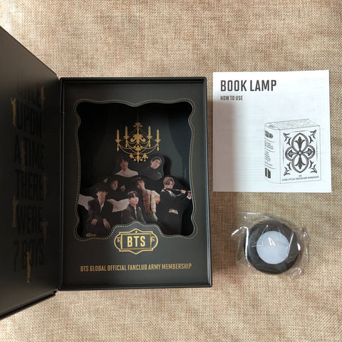 BTS [GLOBAL OFFICIAL FANCLUB 7th ARMY MEMBERSHIP KIT] BOOK LAMP Only / Gift