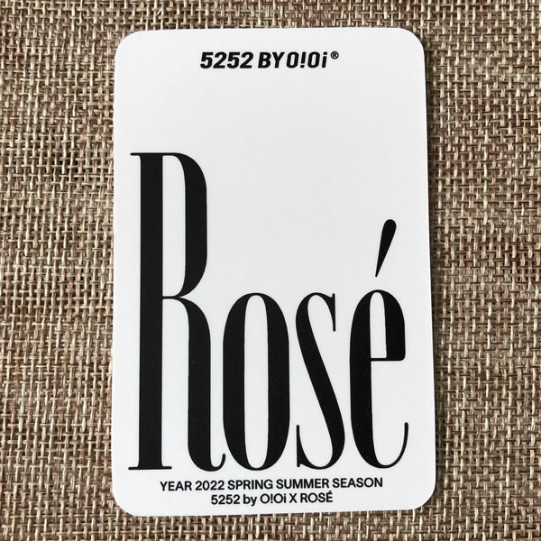 BLACKPINK ROSE #2 [ 5252 BY O!Oi 2022 SS ] Official Photocard / New / Gift