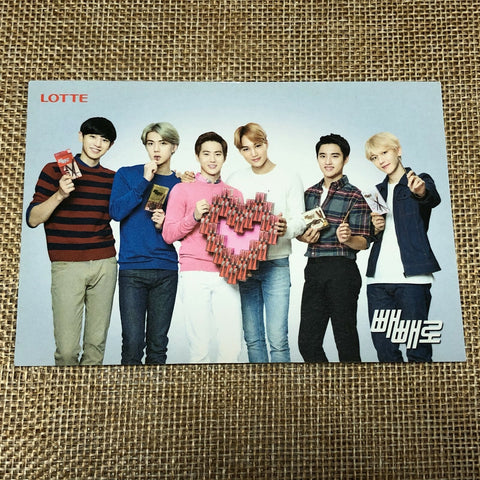 EXO GROUP #8 [ Lotte Pepero Day ] Official Photocard, EXO-K / New, Rare / Gift