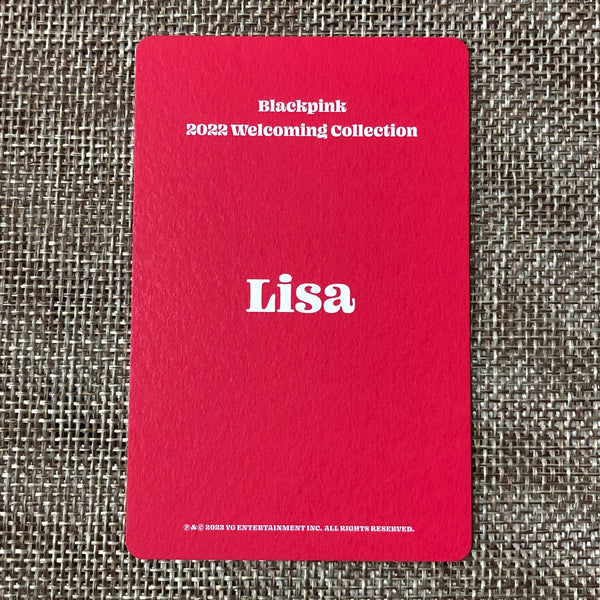 BLACKPINK LISA #2 [ 2022 Welcoming Collection ] Official Photocard / New / Gift
