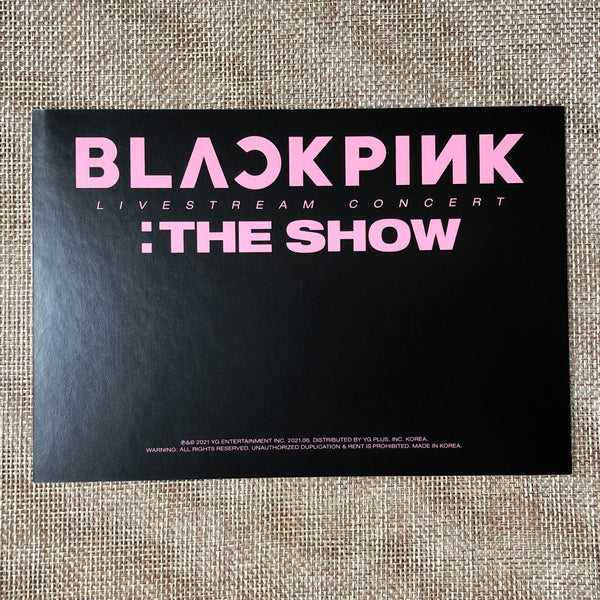 BLACKPINK ROSE [ THE SHOW DVD ] Official Postcard Photo / New / Gift