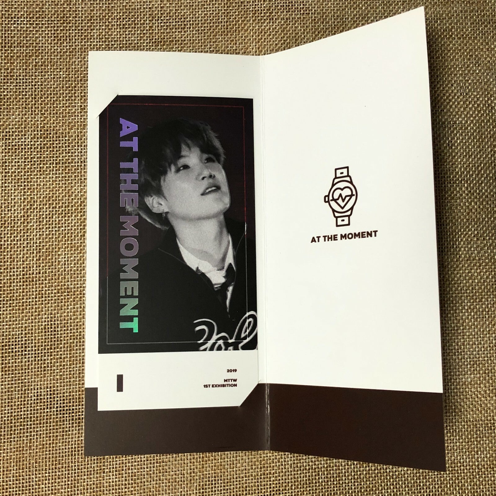 BTS SUGA [At the Moment Exhibition] Official Ticket Photocard / New, Rare / Gift