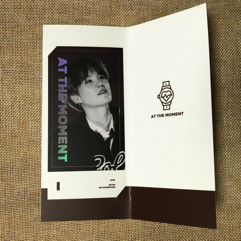 BTS SUGA [At the Moment Exhibition] Official Ticket Photocard / New, Rare / Gift