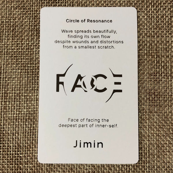 BTS JIMIN [ FACE ] Official Photocard, Solo Undefinable Ver. / New / Gift