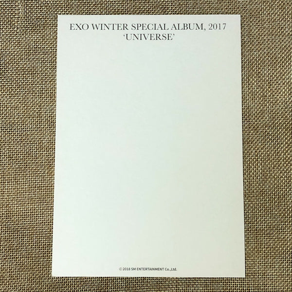 EXO CHEN #1 [2017 Winter Special Universe] Official Postcard / New, Rare / Gift