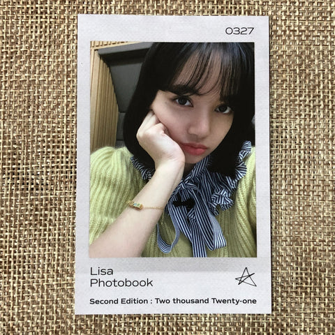 BLACKPINK LISA #2 [0327 Photobook 2nd Limited YGSelect] Official Photocard /+G
