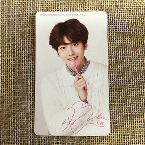 EXO BAEKHYUN [ Baskin Robbins ] Official Photocard, EXO-K / New / Gift