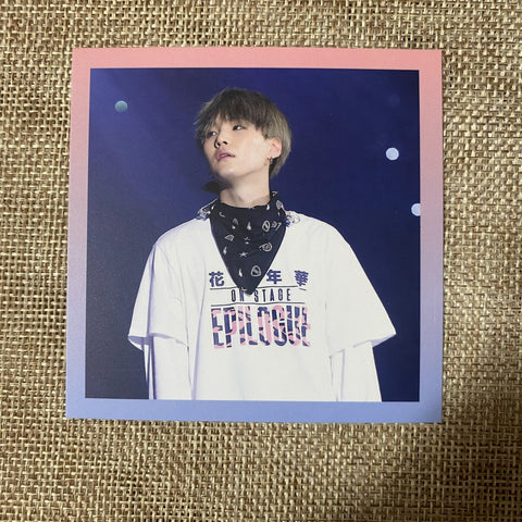 BTS SUGA [HYYH Live On Stage Epilogue DVD] Official Photocard / New, Rare / Gift