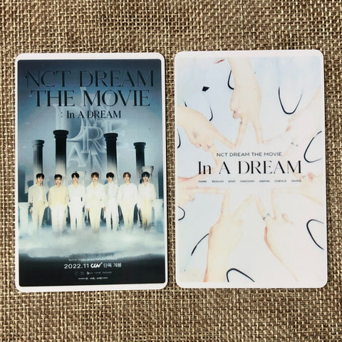 NCT DREAM [THE MOVIE : In A Dream CGV] Official Movie Ticket Photocard Set /+G