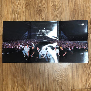 BTS GROUP [ Speak Yourself World Tour London DVD ] Official Poster / New / Gift
