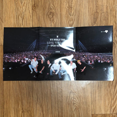 BTS GROUP [ Speak Yourself World Tour London DVD ] Official Poster / New / Gift