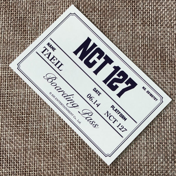 NCT 127 TAEIL [2023 Season's Greetings Boarding Pass] Official Photocard / Gift