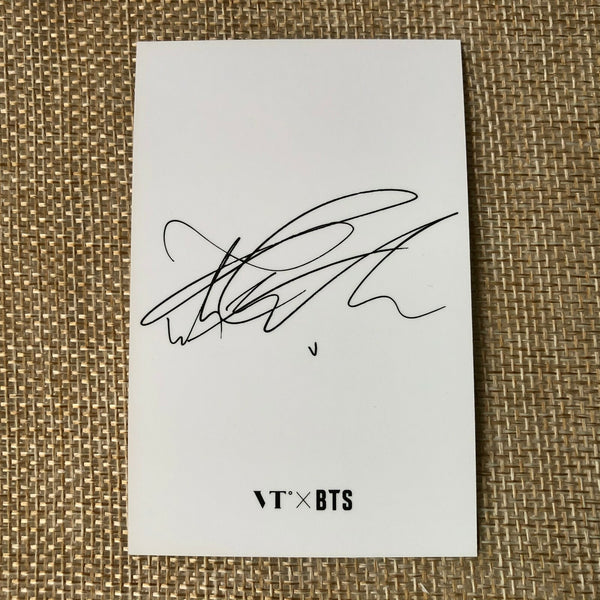 BTS V #1 [ VT Think Your Teeth ] Official Photocard, Black White / New / Gift