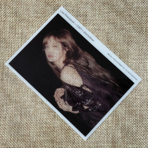 BLACKPINK LISA [0327 Photobook 2nd Limited] Official Clear Photocard / Gift