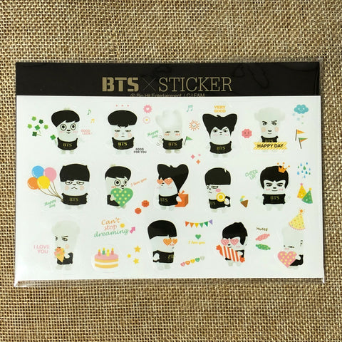 BTS GROUP [ SKOOL LUV AFFAIR ] Official Sticker Set / New, Rare / Gift