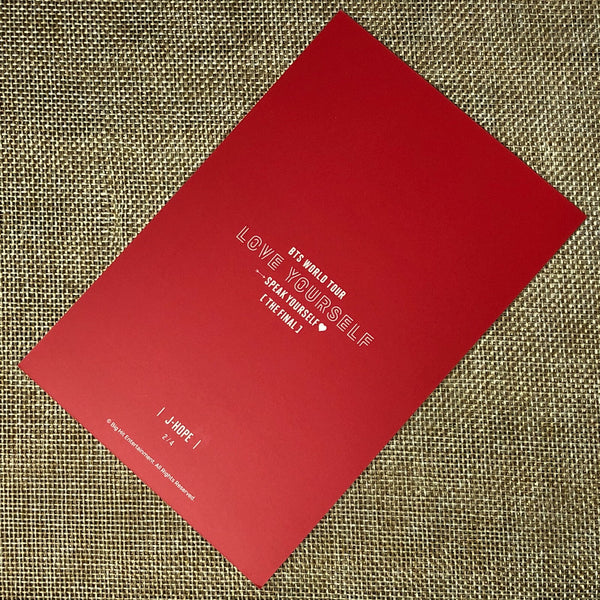 BTS J-HOPE 2/4 [Speak Yourself The Final] Official Postcard Photocard / Gift