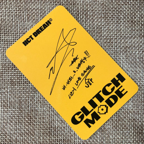 NCT DREAM MARK [ GLITCH MODE ] Official Photocard, Scratch / New / Gift