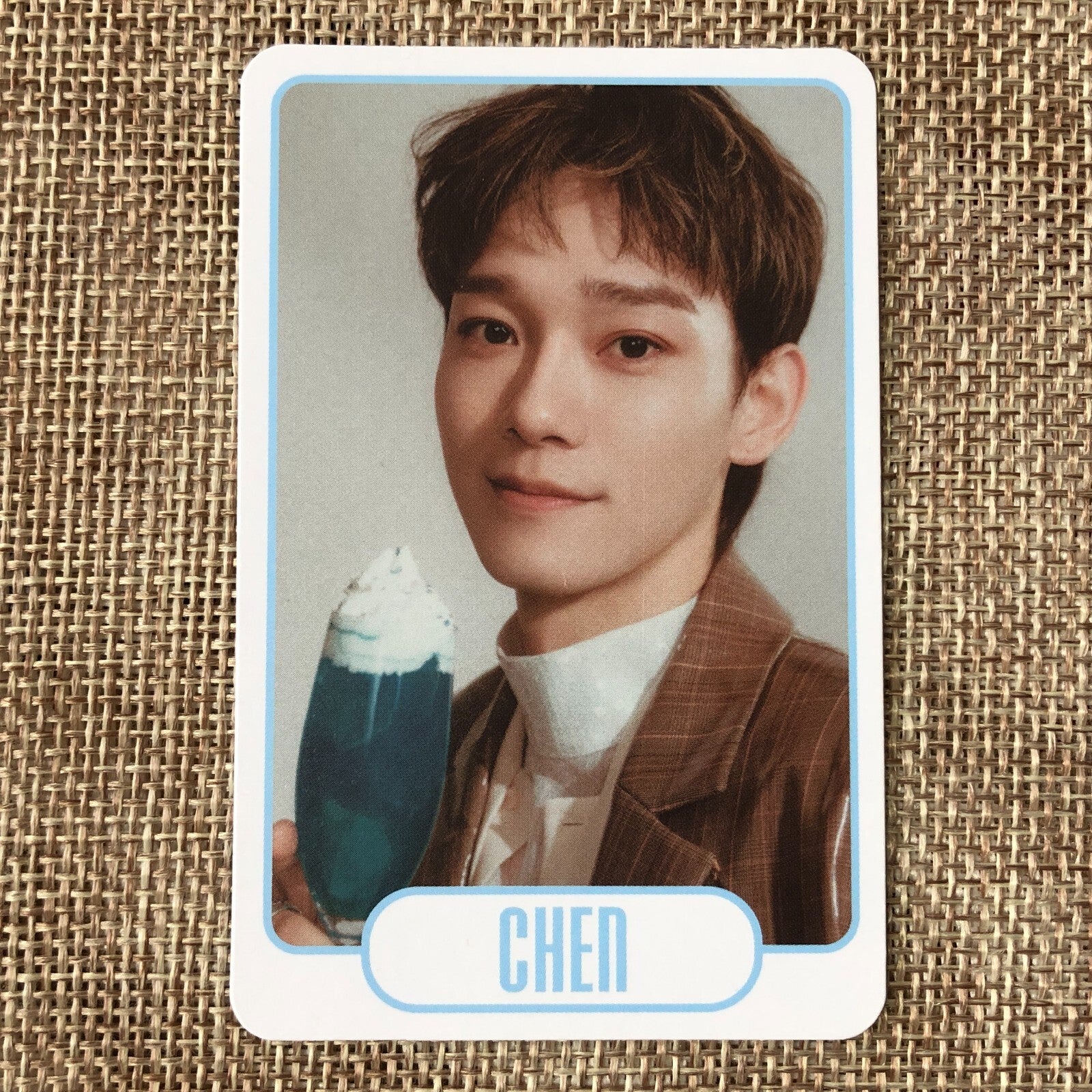 EXO CHEN [CREAM SODA POP-UP] Official Trading Card Photocard, B Ver. / Gift
