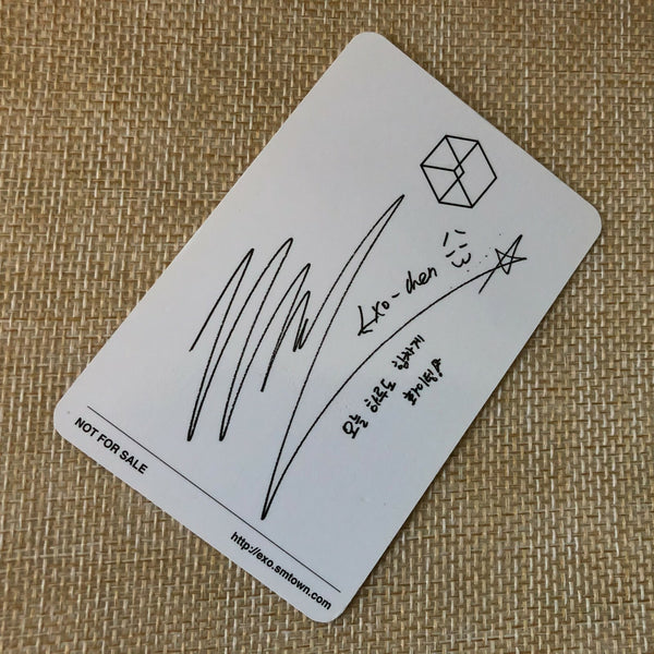 EXO CHEN [ EXODUS ] Official Photocard, 2nd Album Korean Ver / New / Gift