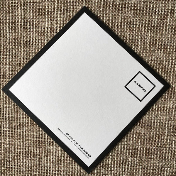 BLACKPINK GROUP [SQUARE UP] Official Postcard, 1st Mini Black Ver. / New / Gift