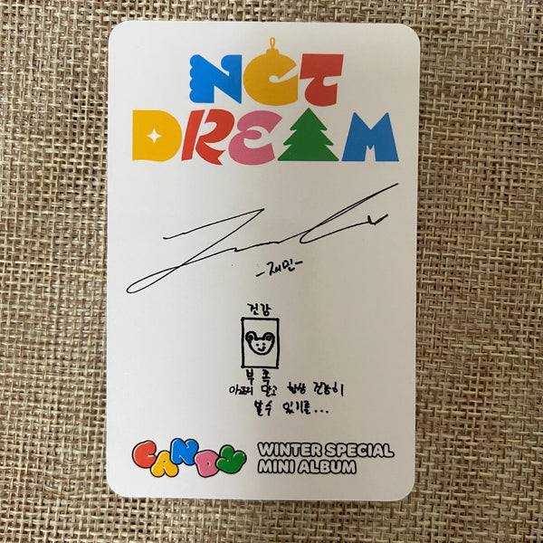 NCT DREAM JAEMIN [Winter Special Candy] Official Photocard, SMini Ver. / Gift