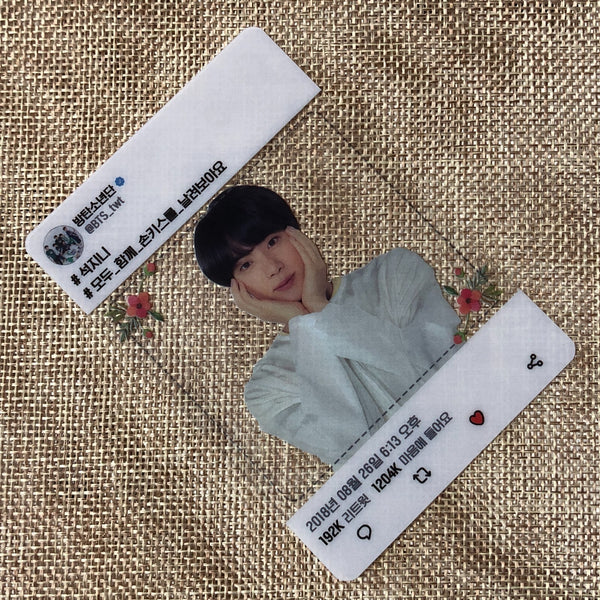 BTS JIN [ Love Yourself Official Army Booth ] Transparent Photocard / New / Gift
