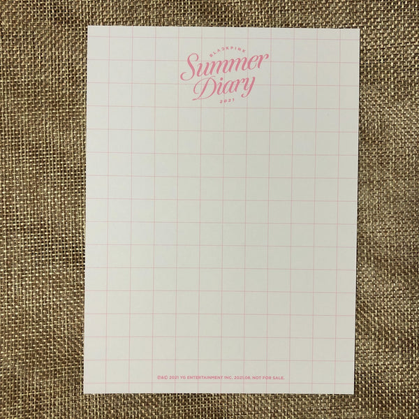 BLACKPINK LISA #2 [ 2021 SUMMER DIARY ] Official Postcard Photocard / New / Gift