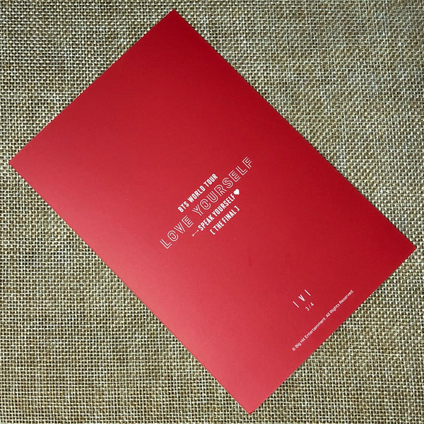 BTS V 3/4 [ Speak Yourself The Final ] Official Postcard Photocard / New / Gift