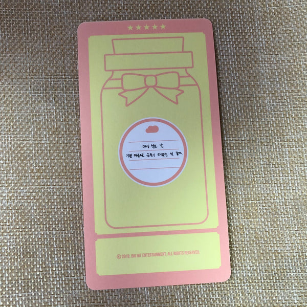 BTS JUNGKOOK #5 [4th Muster Happy Ever After] Official Cloud Photocard / Gift