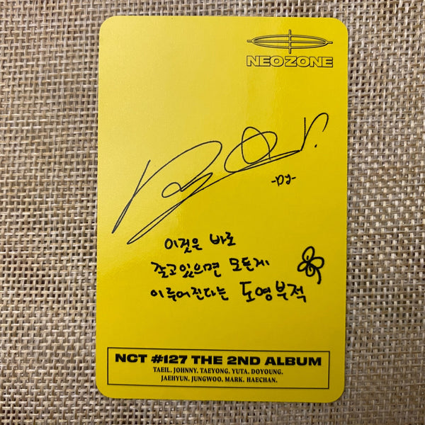 NCT 127 DOYOUNG [ NEO ZONE Final Round ] Official Photocard, N Ver / New / Gift