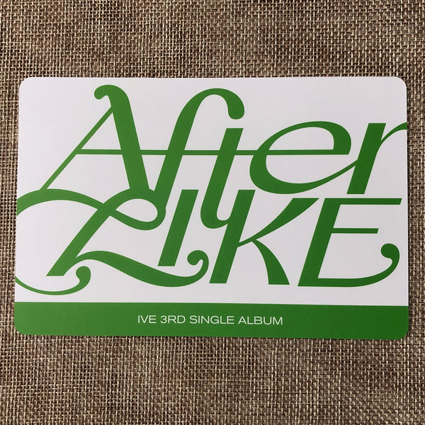 IVE WONYOUNG [ After Like ] Official Postcard, 3rd Single / New / Gift