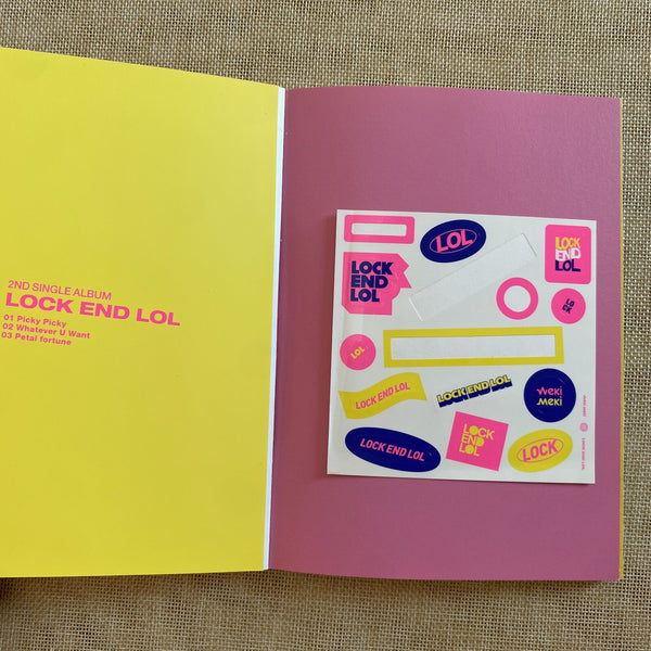 WEKI MEKI HAND SIGNED #2 [Lock End LOL] Promo 2nd Mini Album Autographed / Gift